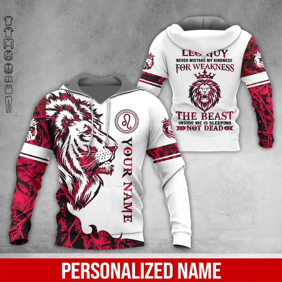 Personalized Name Leo Guy All Over Printed Clothes PC828