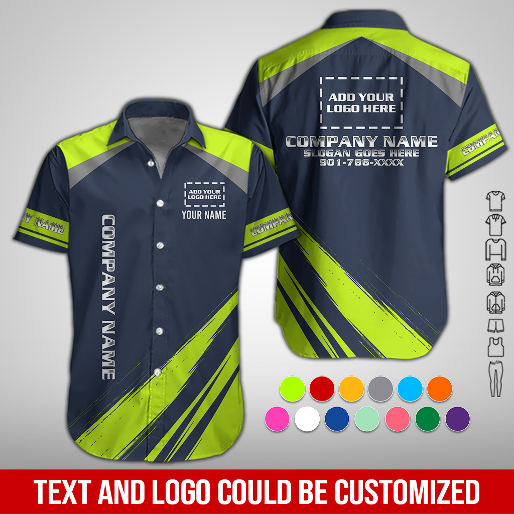 Custom Company Brand Uniform Shirt – Personalized Name, Logo & Colors DA391