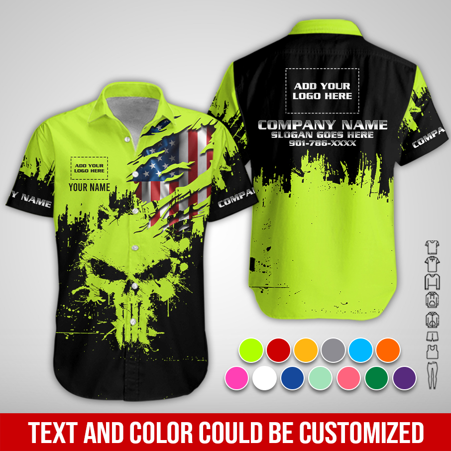 Personalized Name And Color Electrical Uniform All Over Printed Clothes PC832