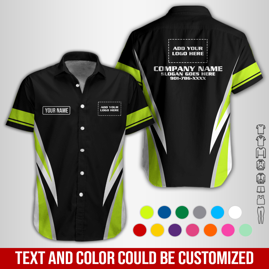 Personalized Work Shirt, Custom Company, Slogan & Phone GL548