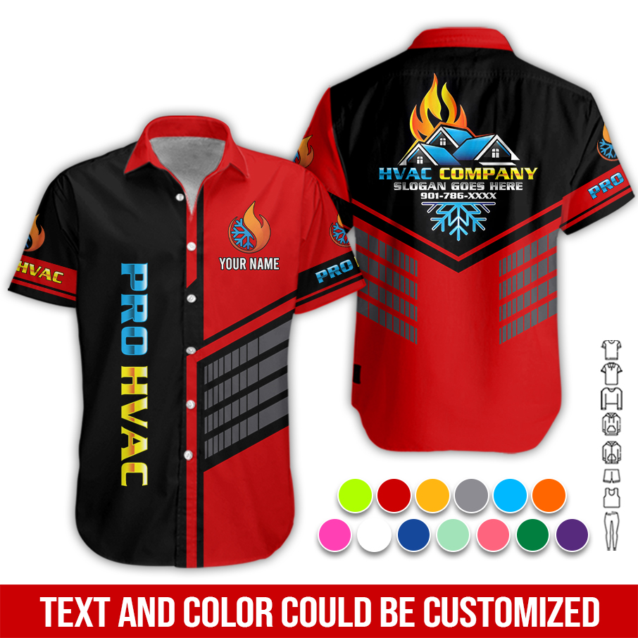 Personalized Name HVAC 3D All Over Printed Clothes ZM851