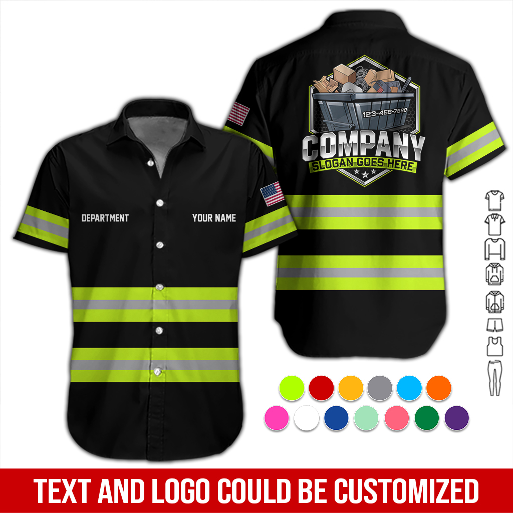 Custom Junk Removal Work Shirt – Dumpster, Trash Hauling & Roll Off Uniform DA403