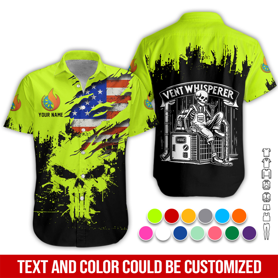 Personalized Name HVAC 3D All Over Printed Clothes PC858