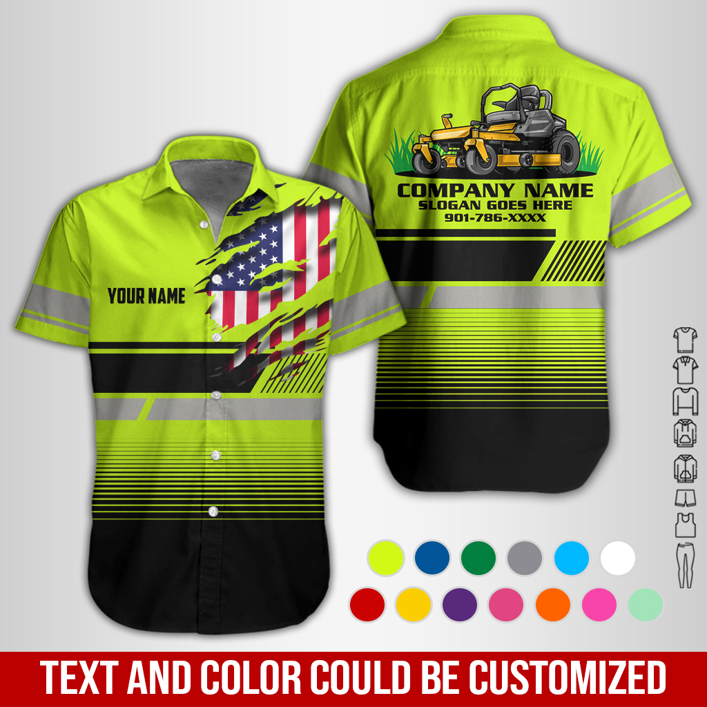 Personalized Name Lawn Care Service All Over Printed Clothes GL574