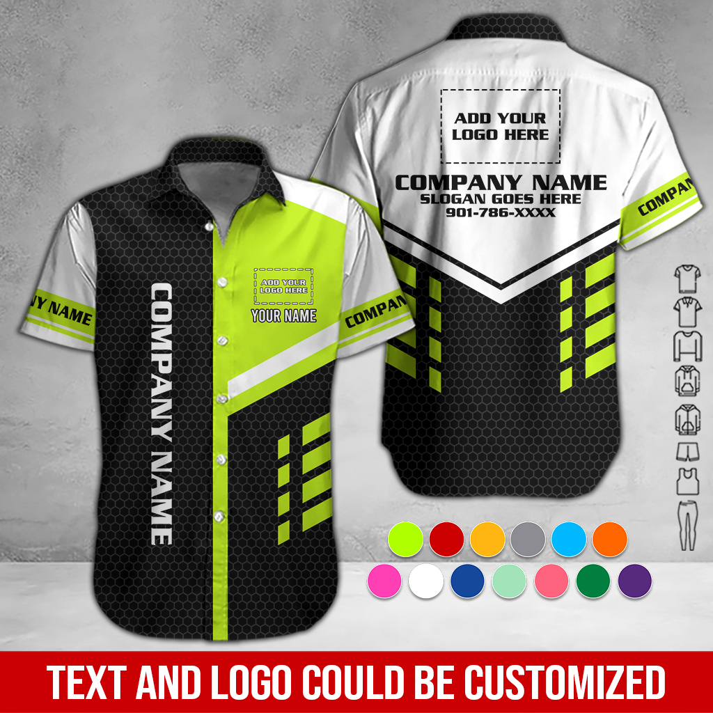Custom Company Brand Uniform Shirt – Personalized Name, Logo & Colors DA427