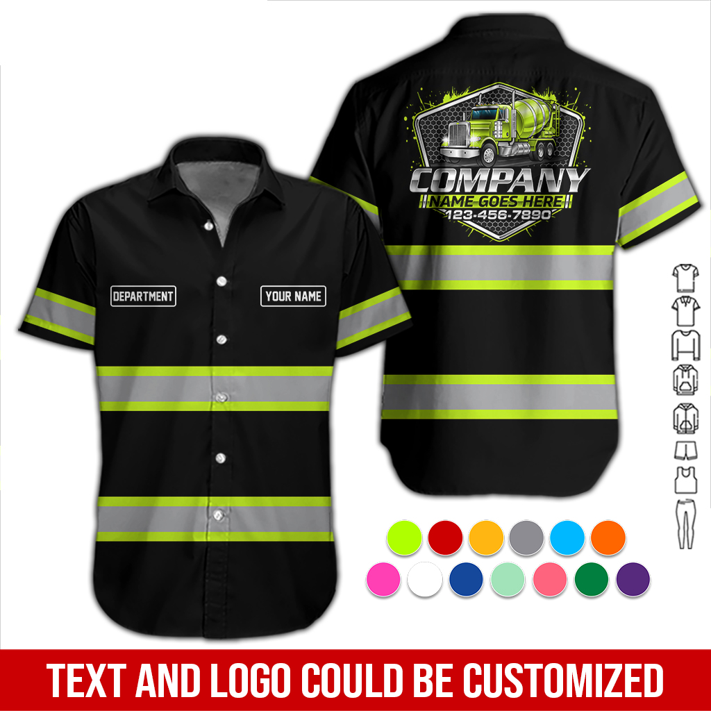 Personalized Name Cement Mixer Truck All Over Printed Clothes DA432