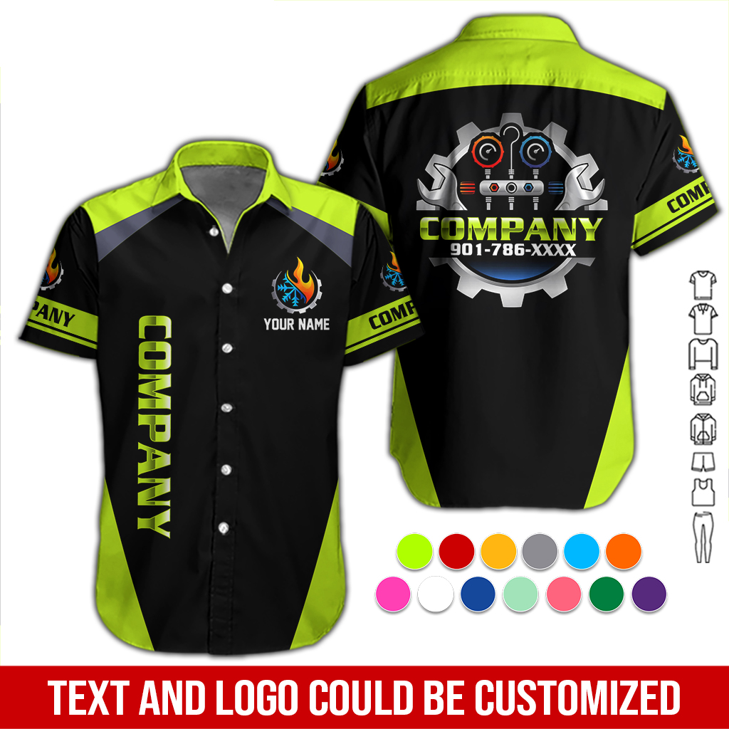 Personalized Name HVAC 3D All Over Printed Clothes DA434