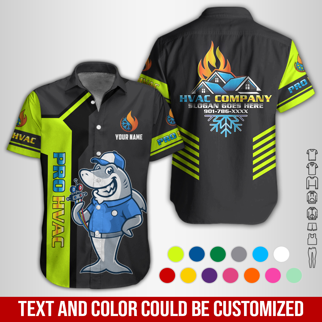 Personalized Name HVAC 3D All Over Printed Clothes GL856