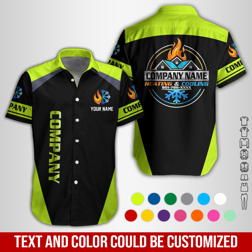 Personalized Name HVAC 3D All Over Printed Clothes GL587