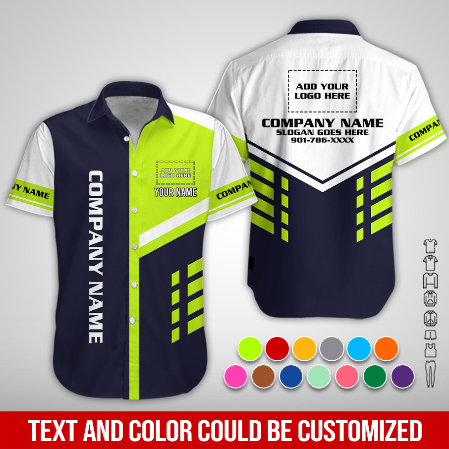 Custom Company Brand Uniform Shirt – Personalized Name, Logo & Colors ZM881