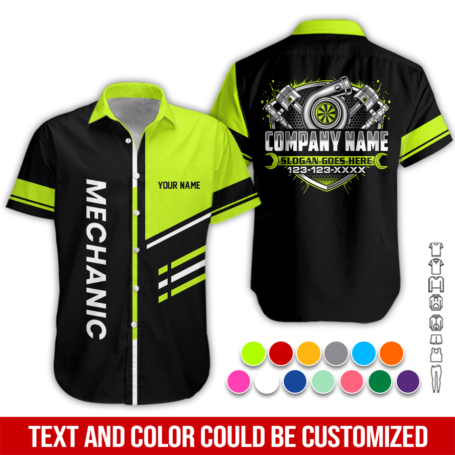 Personalized Name Mechanic All Over Printed Clothes PC890