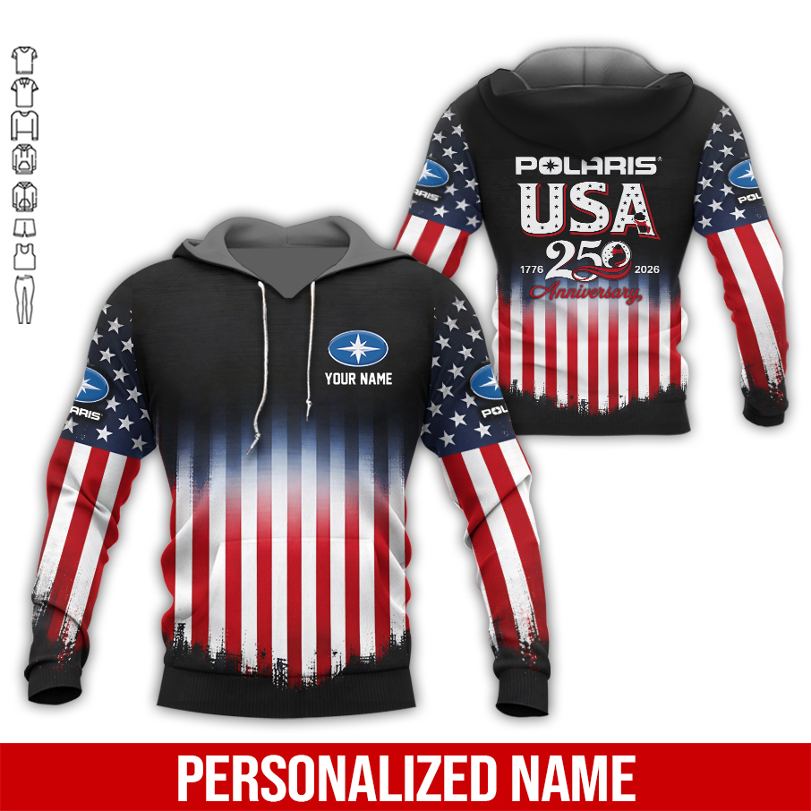 Personalized Name Personalized Name USA 250th Anniversary Po Off Road - Snowmobile 3D Clothes PC894