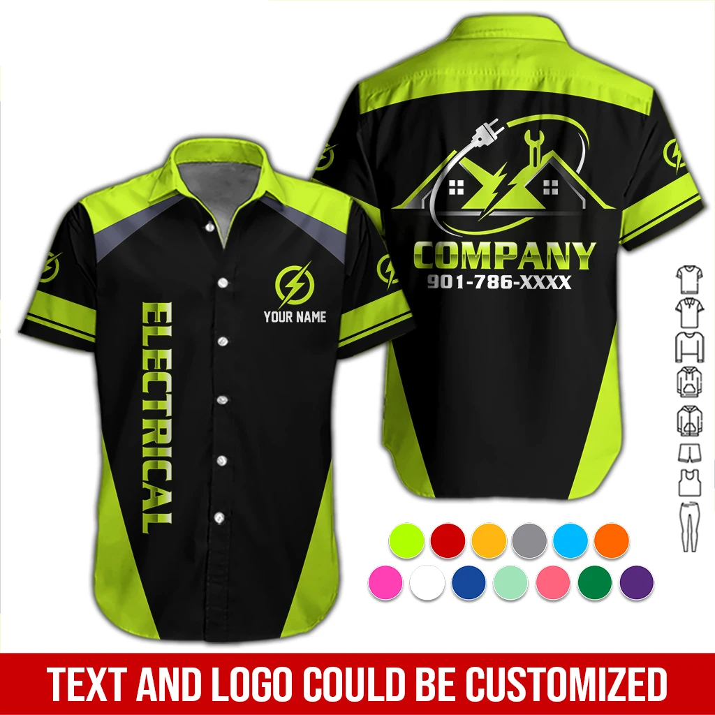 Personalized Name Electric 3D All Over Printed Clothes DA452