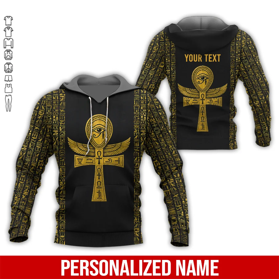 Custom Text Eye Of Horus 3D All Over Printed Clothes PC903