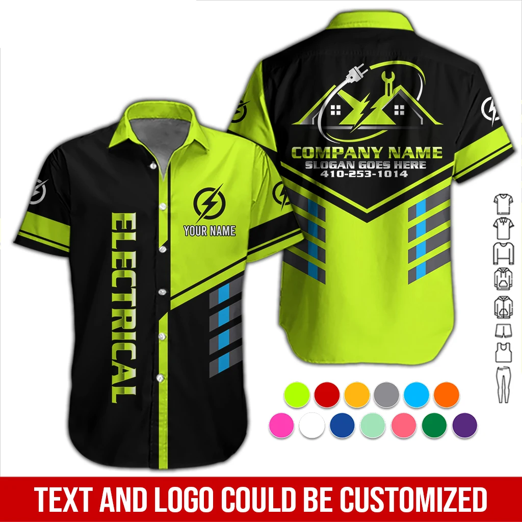 Personalized Name Electric 3D All Over Printed Clothes DA453