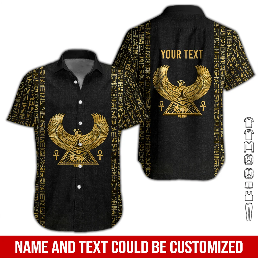 Custom Text Eye Of Horus 3D All Over Printed Clothes DA457
