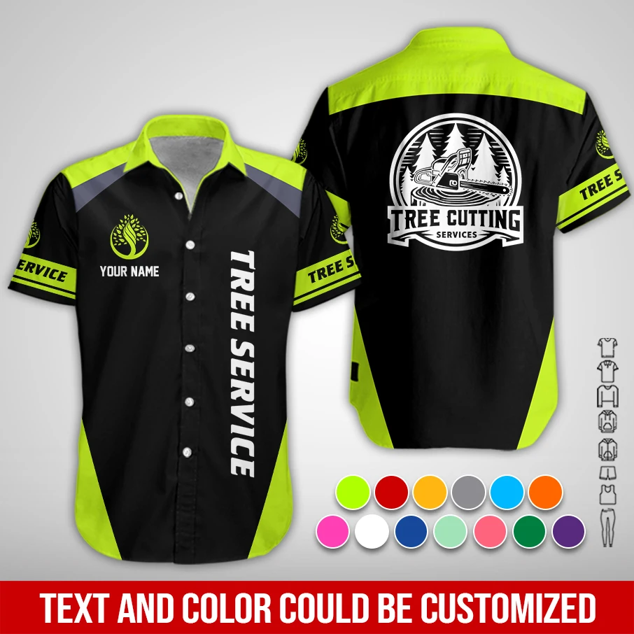 Personalized Name Tree Service 3D All Over Printed Clothes ZM930