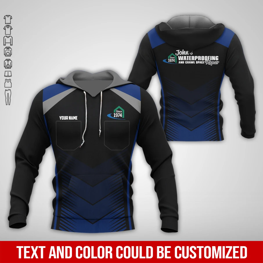 Pocket – Customized Text and Logo Mechanic Uniform 3D All Over Printed Clothes KL777