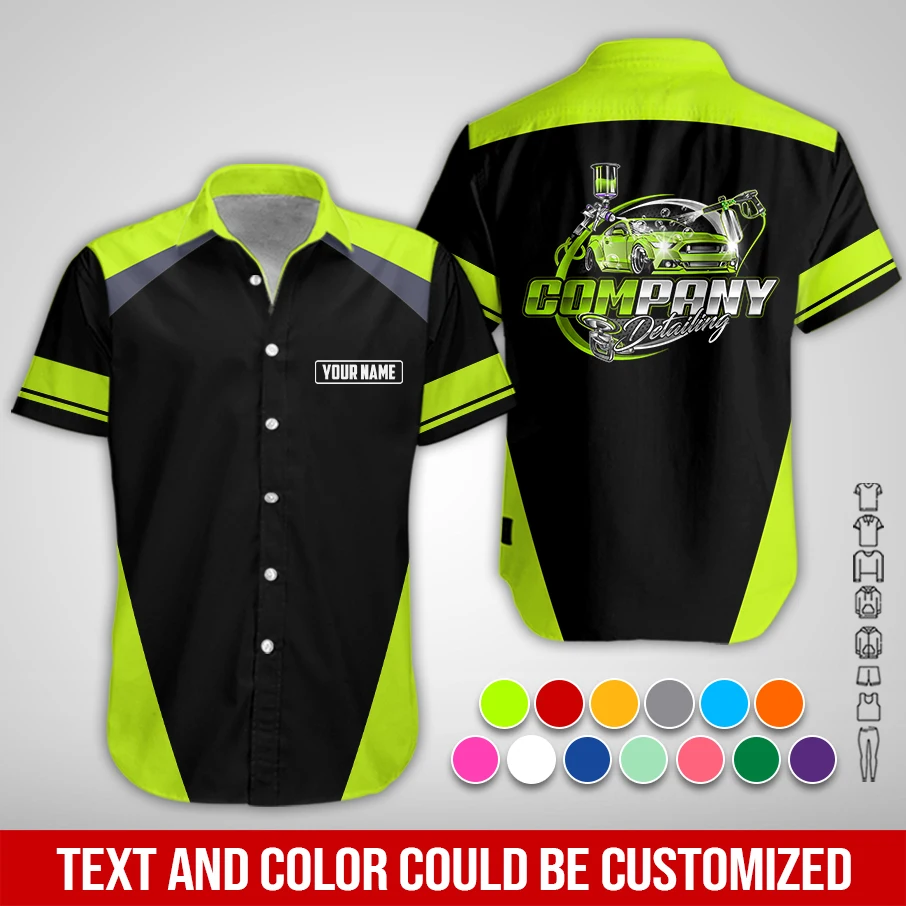 Personalized Name Auto Detailing 3D All Over Printed Clothes PC938