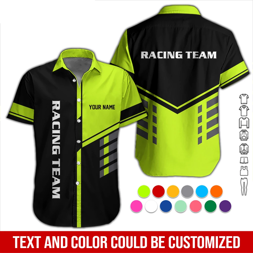 Personalized Name Racing Team All Over Printed Clothes  DA483