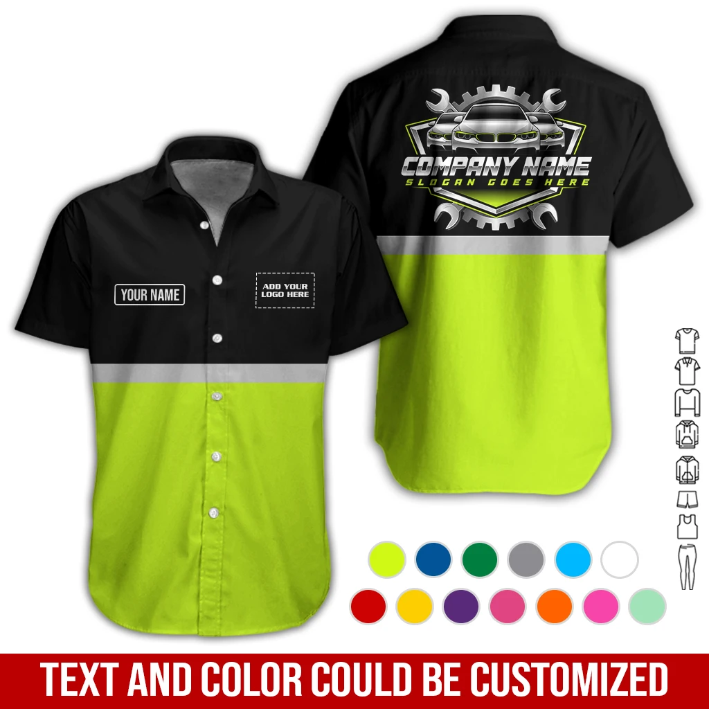 Personalized Name Auto Mechanic All Over Printed Clothes GL643