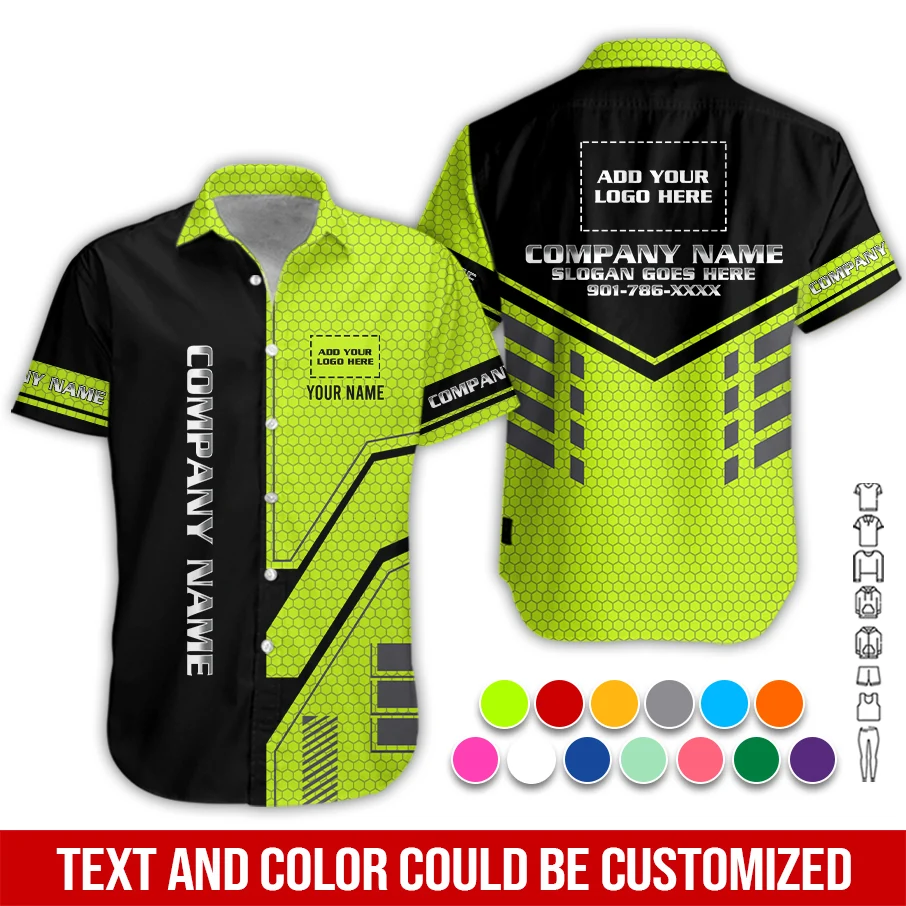 Personalized Work Shirt for Mechanics, Electricians & HVAC PC951