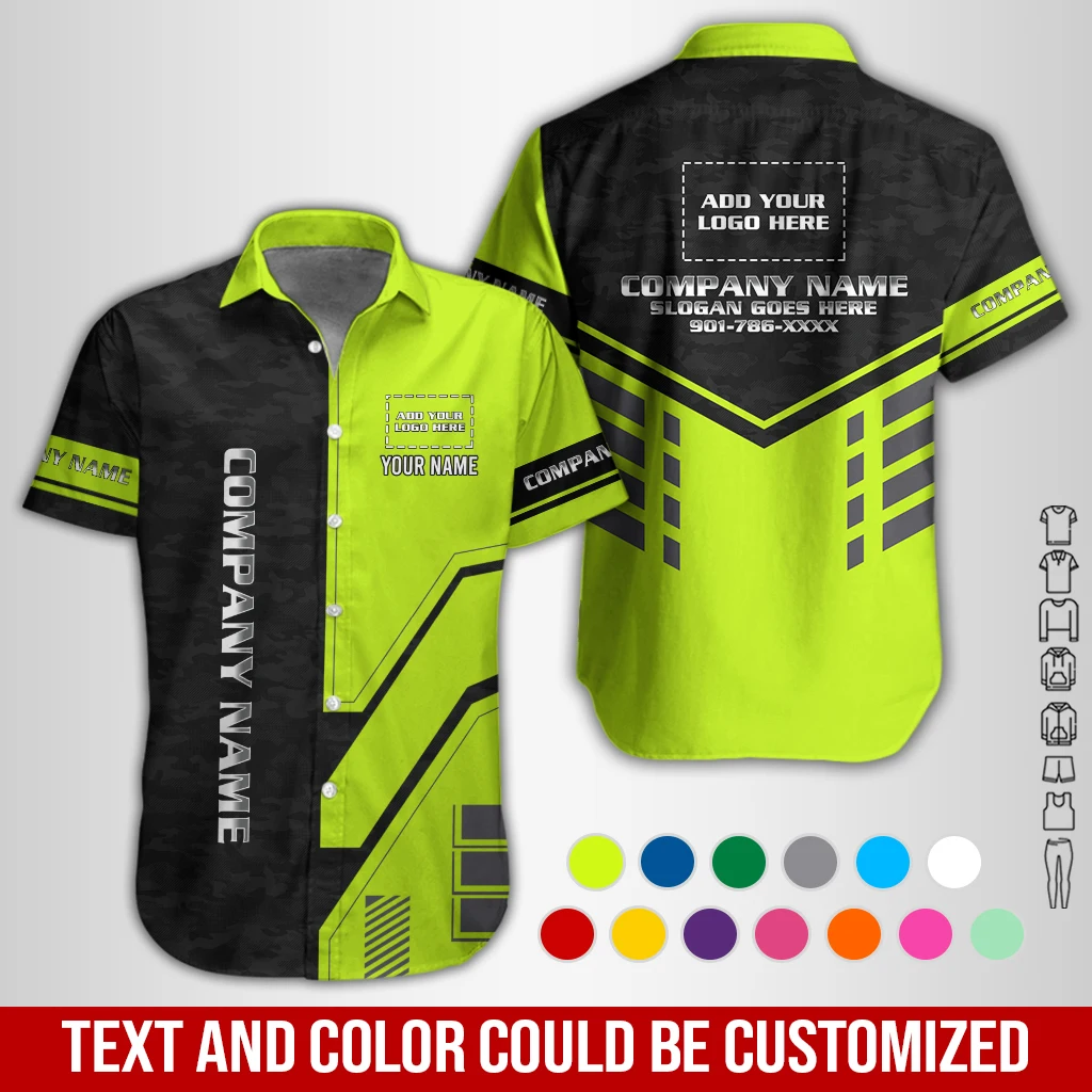 Personalized Name And Color Electrical Uniform All Over Printed Clothes GL653