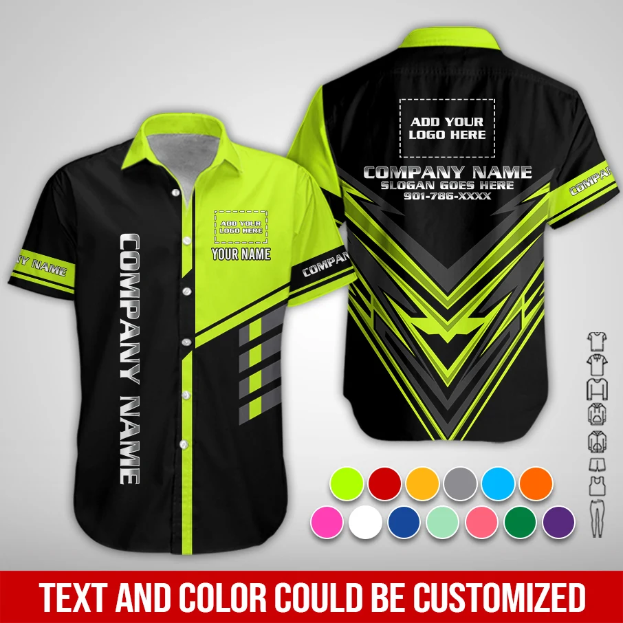 Personalized Name And Color Electrical Uniform All Over Printed Clothes ZM955