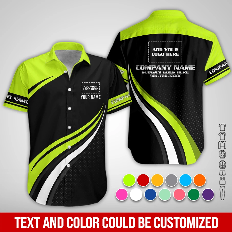 Custom Company Name & Logo Uniform All Over Printed Clothes PC954