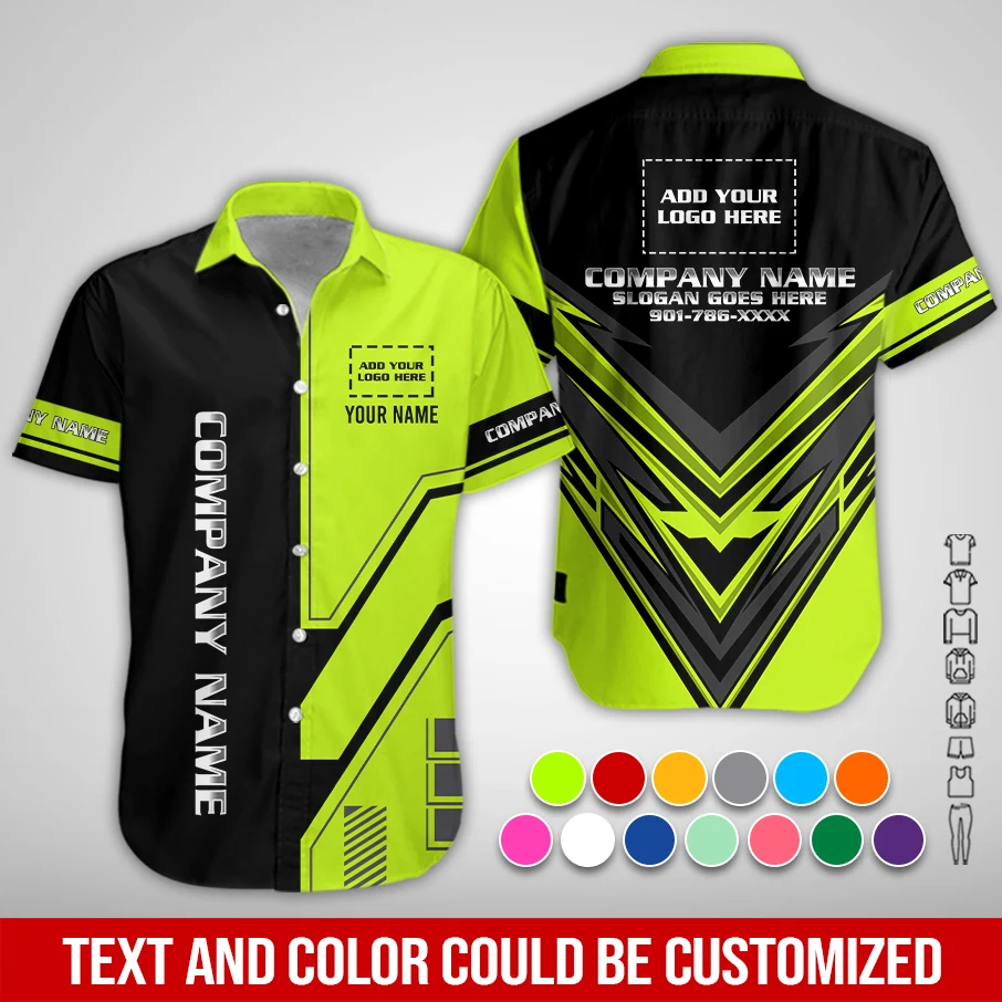 Personalized Name And Color Electrical Uniform All Over Printed Clothes ZM956