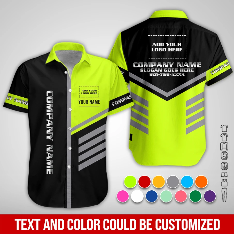 Custom Company Brand Uniform Shirt – Personalized Name, Logo & Colors PC959