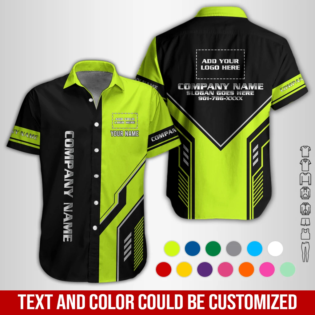 Personalized Name And Color Electrical Uniform All Over Printed Clothes GL659
