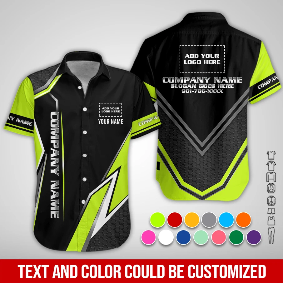 Custom Company Brand Uniform Shirt – Personalized Name, Logo & Colors PC963