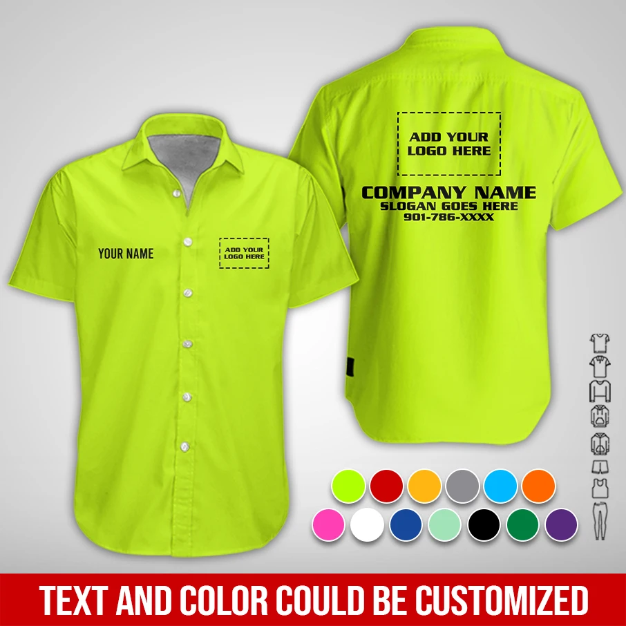 Personalized Work Shirt for Mechanics, Electricians, Plumbing & HVAC PC968