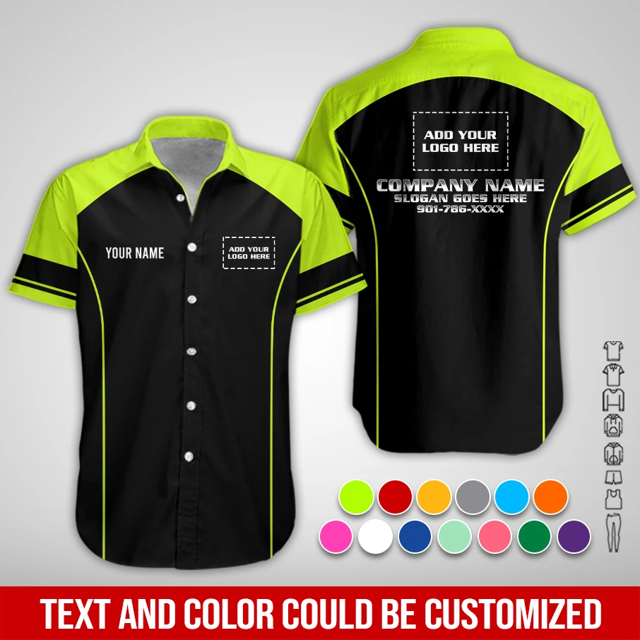 Personalized Work Shirt for Mechanics, Electricians, Plumbing & HVAC PC971