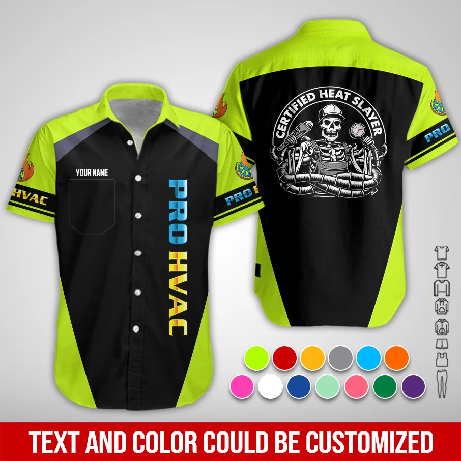 Personalized Name HVAC 3D All Over Printed Clothes PC972