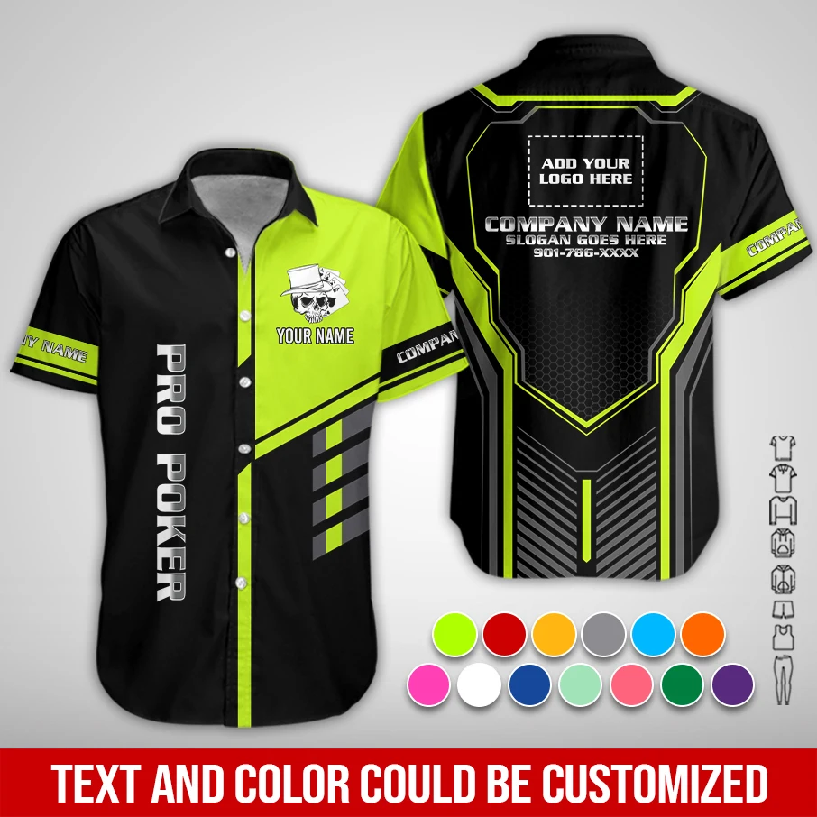 Custom Company Brand Uniform Shirt – Personalized Name, Logo & Colors ZM963