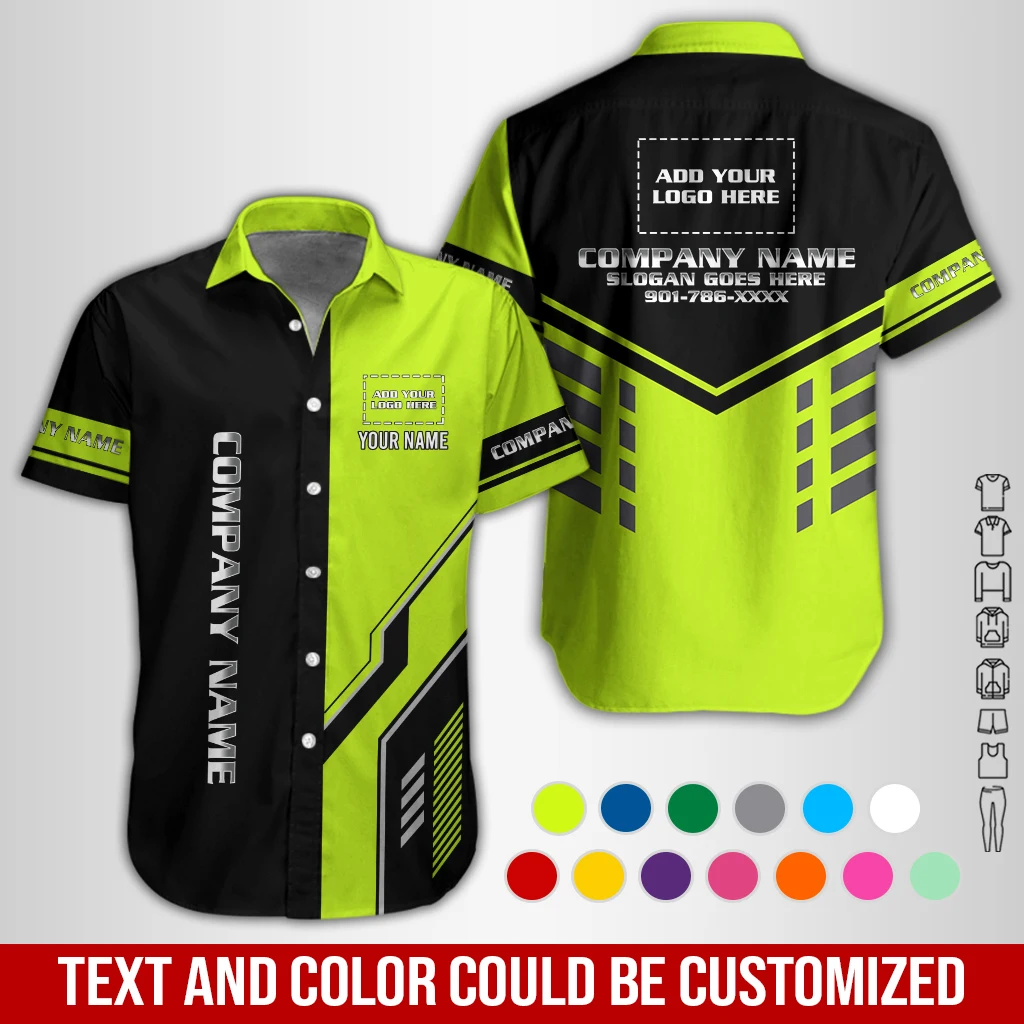 Personalized Name And Color Electrical Uniform All Over Printed Clothes GL674