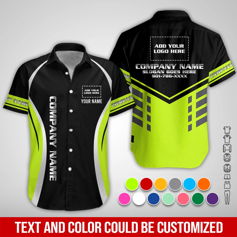 Personalized Name And Color Electrical Uniform All Over Printed Clothes PC976