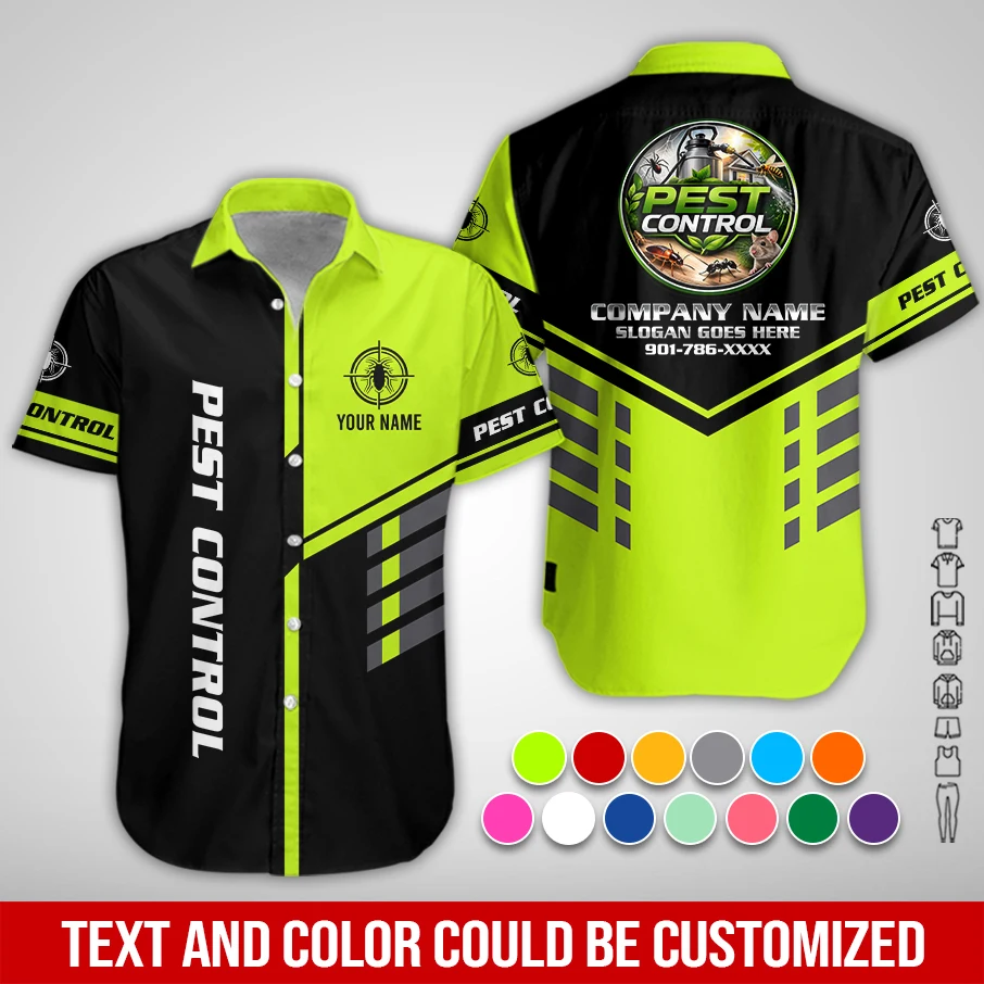 Personalized Name Pest Control Service Best Uniform 3D All Over Printed Clothes PC979