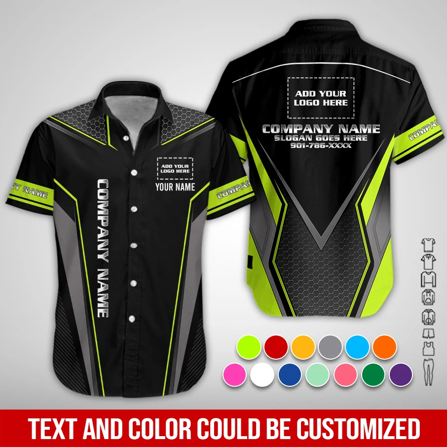 Custom Company Brand Uniform Shirt – Personalized Name, Logo & Colors ZM968
