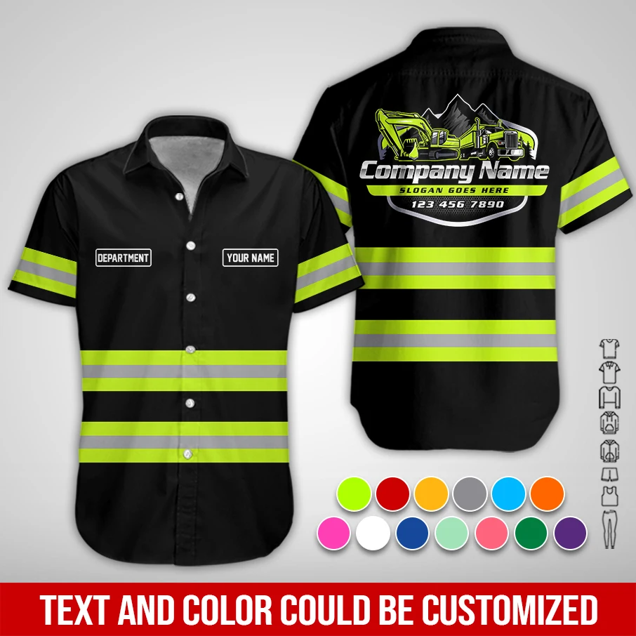 Personalized Name Heavy Equipment Company All Over Printed Clothes PC981