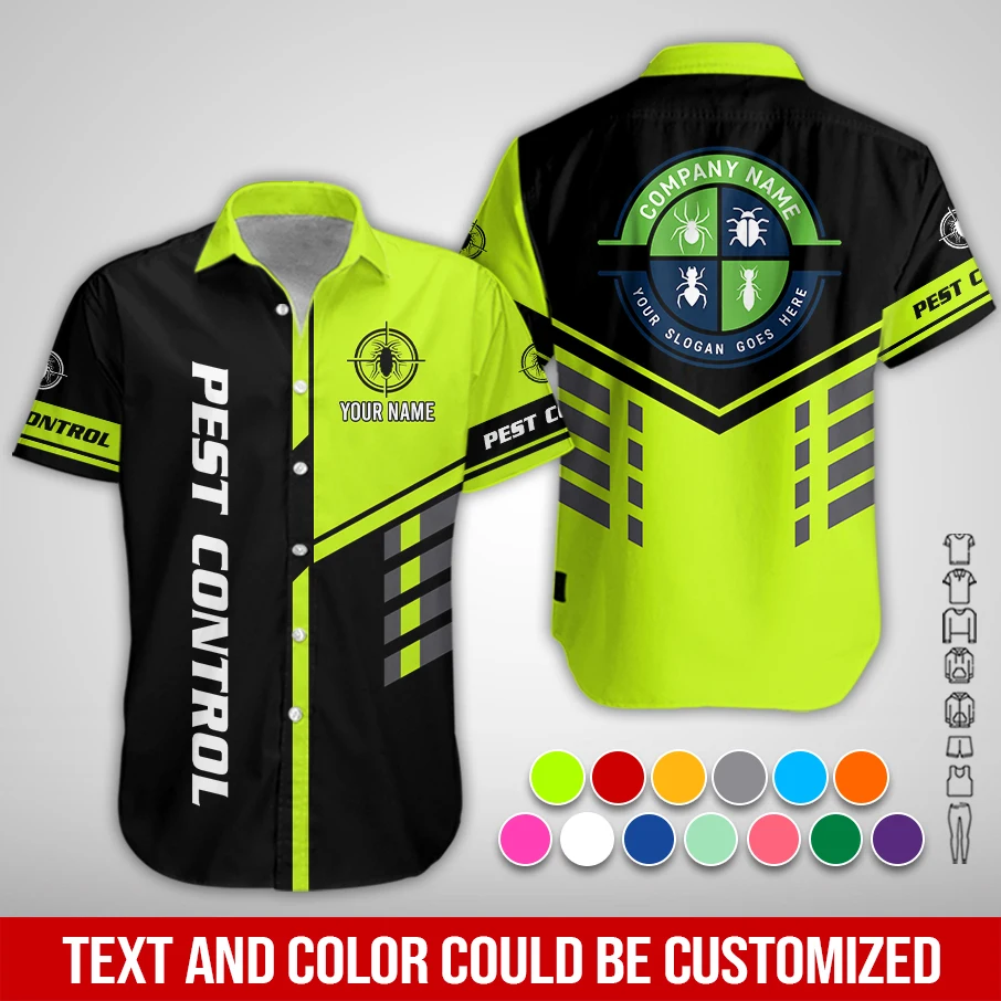 Personalized Name Pest Control Service Best Uniform 3D All Over Printed Clothes ZM970
