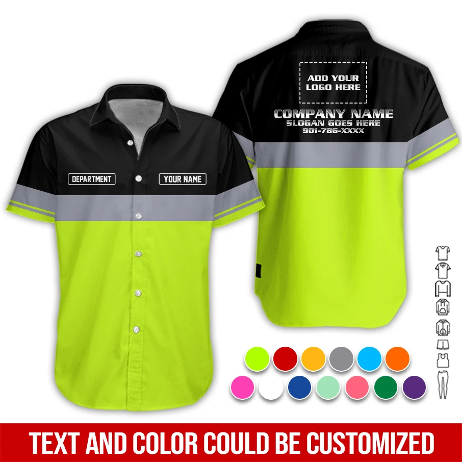 Personalized Name Job Uniform 3D All Over Printed Clothes PC986
