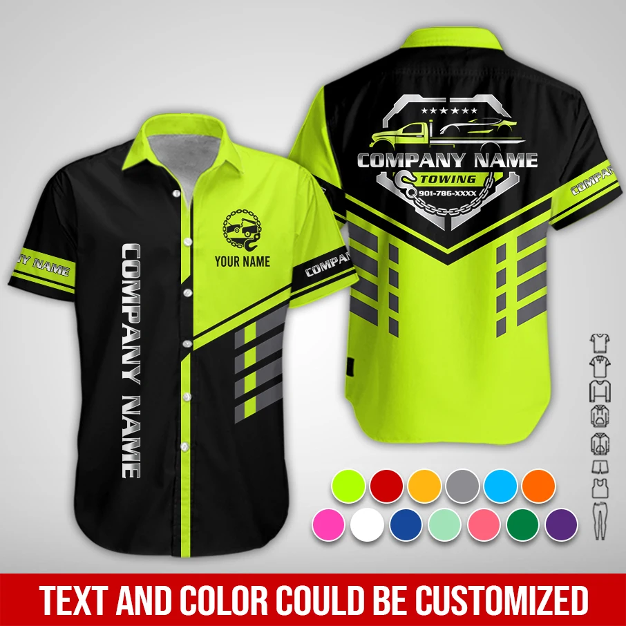 Personalized Name Towing Service & Recovery 3D All Over Printed Clothes PC995