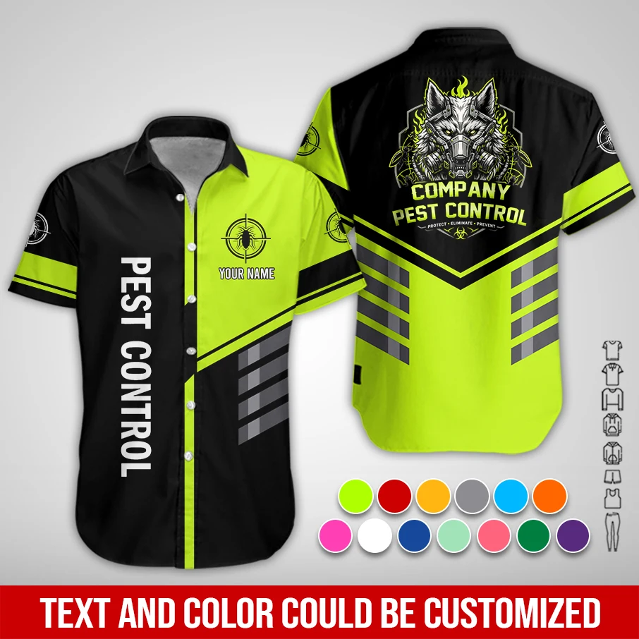 Personalized Name Pest Control Service Best Unifomr 3D All Over Printed Clothes PC997