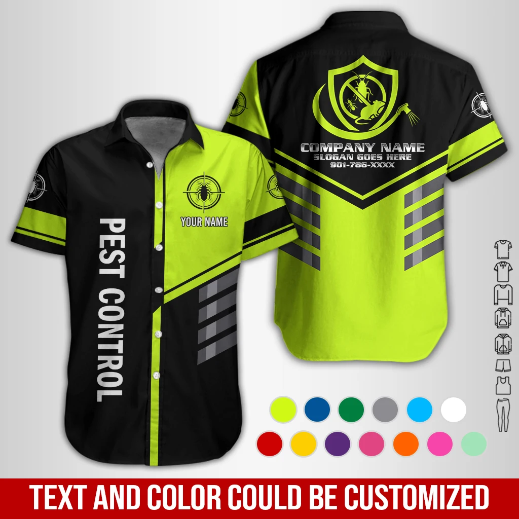 Personalized Name Pest Control Service Best Unifomr 3D All Over Printed Clothes GL692