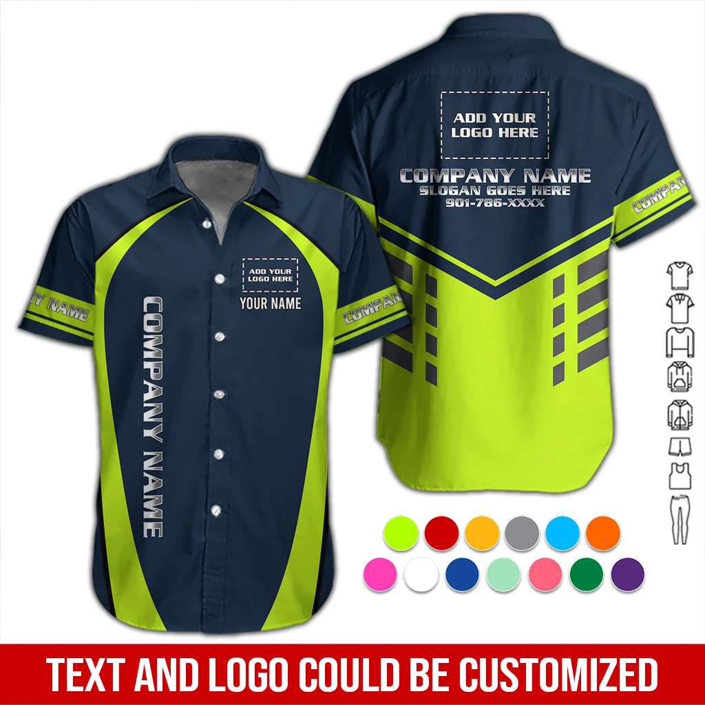 Personalized Name And Color Electrical Uniform All Over Printed Clothes DA534