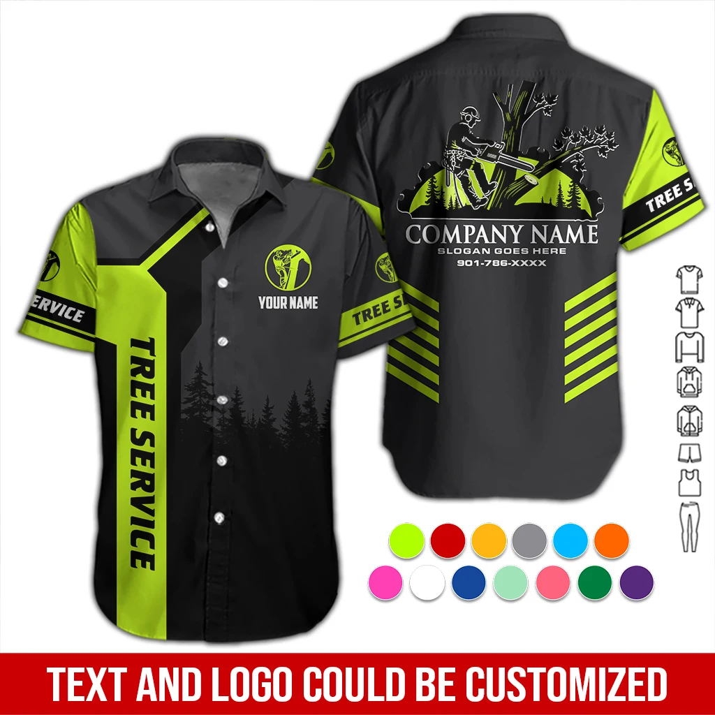 Personalized Name Arborist Tree Services 3D All Over Printed Clothes DA539