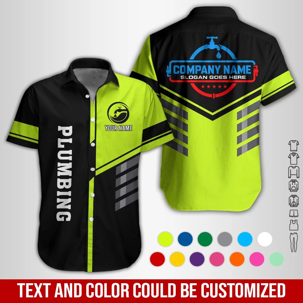 Personalized Name Plumbing All Over Printed Clothes GL704